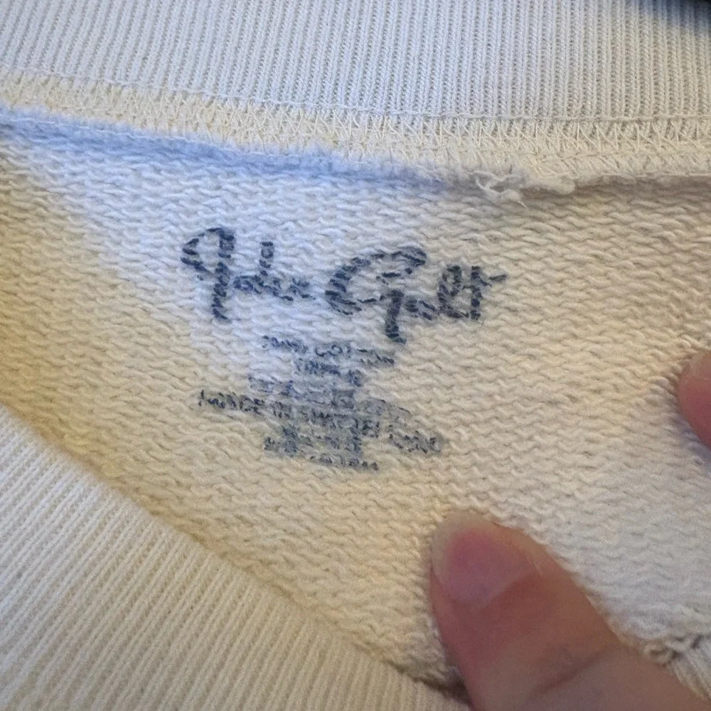 Brandy Melville Cream Crew Neck Sweater 100% Cotton Nantucket Island Size XL - Picture 6 of 6